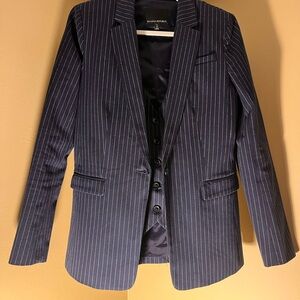 Banana Republic Dark Blue Pinstripe Jacket and Vest